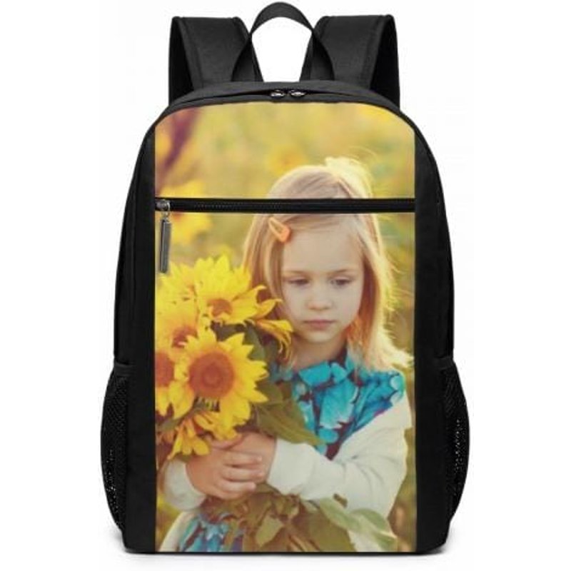 Sac à dos photo personnalisé pour l'école, filles — Sacs à dos décontractés