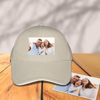 Custom Photo Khaki Baseball Cap — Baseball Cap