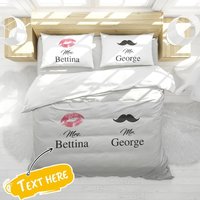 Custom Name Duvet Cover Double Bedding Set