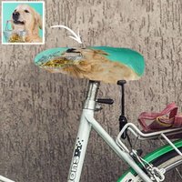 Housse de selle de vélo photo personnalisée imperméable — Jouets pour chiens