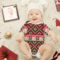 Infant Christmas Dress Plaid Pattern Onesie — Womens Dresses