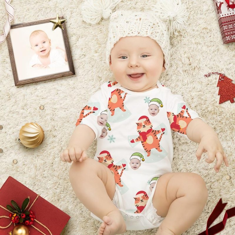 Robe de Noël personnalisée pour bébé avec photo — Robes pour femmes
