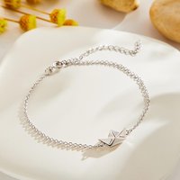 Custom Engraved Bracelet Origami Boat — Bracelet Women