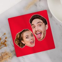 Personalized Face Photo Coaster Square — Kitchen Gadgets