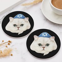 Personalized Cat Owner Round Coaster — Dog Toys