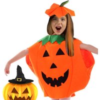 Halloween Pumpkin Costume Dress for Kids