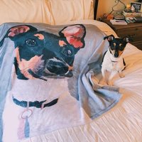 Personalized Photo Blanket Dog Memorial Gift — Dog Toys