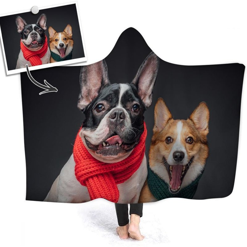 Couverture à capuchon personnalisée - Perte d'animal — Jetés de canapé