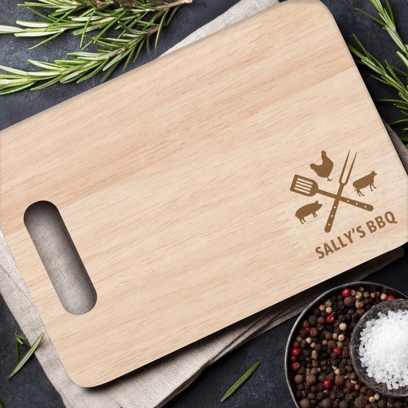 Custom Wood Cutting Board with Handle — Kitchen Gadgets