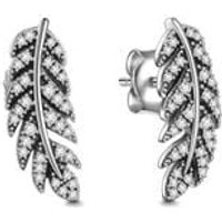 Feather Stud Earrings 925 Sterling Silver