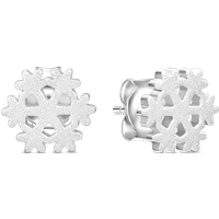 Boucles d'oreilles flocon d'hiver — Boucles D'oreilles
