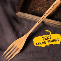 Personalized Wooden Fork Custom Engraved — Kitchen Gadgets