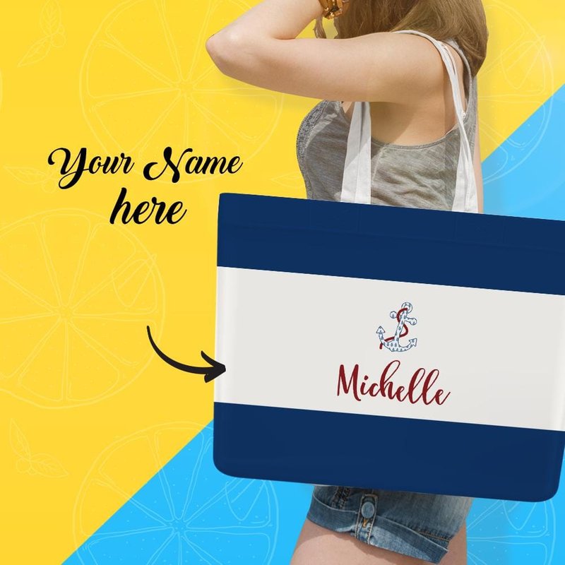 Sac à main bleu personnalisé pour femmes — Sacs à main pour femmes