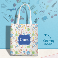 Custom Text Handbag for Women Summer Shopping Bag