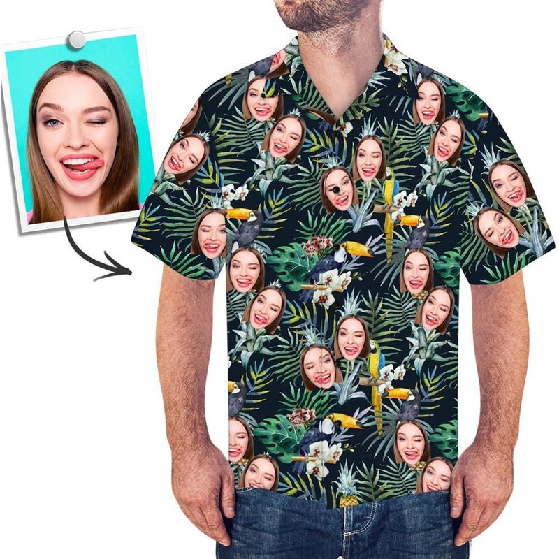 Custom Face Hawaiian Shirt – Tropic Style — Mens Dress Shirts