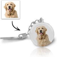 Porte-clés Cristal Photo Chien Cadeau — Jouets pour chiens