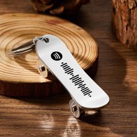 Porte-clés Code Spotify Cadeau Skateboard