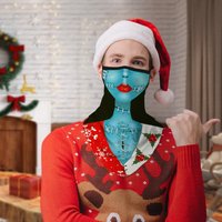 Silk Scarf Face Cover Bandana Washable
