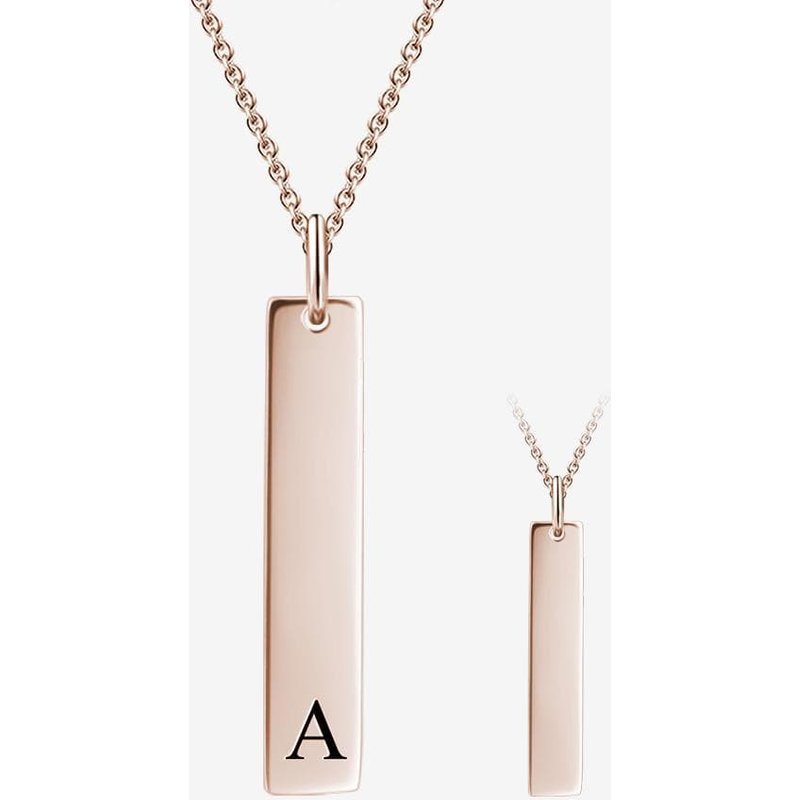 Sympathy Loss of Mother Bar Necklace Silver — Silver Necklace Women