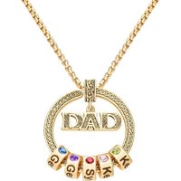 Custom Engraved Birthstone Necklace