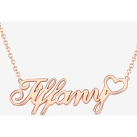 Custom Name Necklace with Heart Pendant