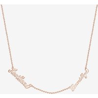 Collier en argent personnalisé deux noms