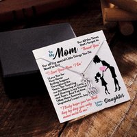 Personalized Photo Message Necklace for Mom