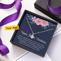 Collier en argent avec carte message personnalisée