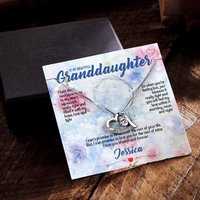 Collier en argent avec carte message personnalisée