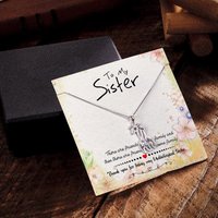 Personalized Silver Necklace Gift for Sister — Silver Necklace Women
