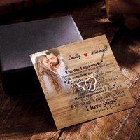 Collier Deux Cœurs avec Carte Message Personnalisée