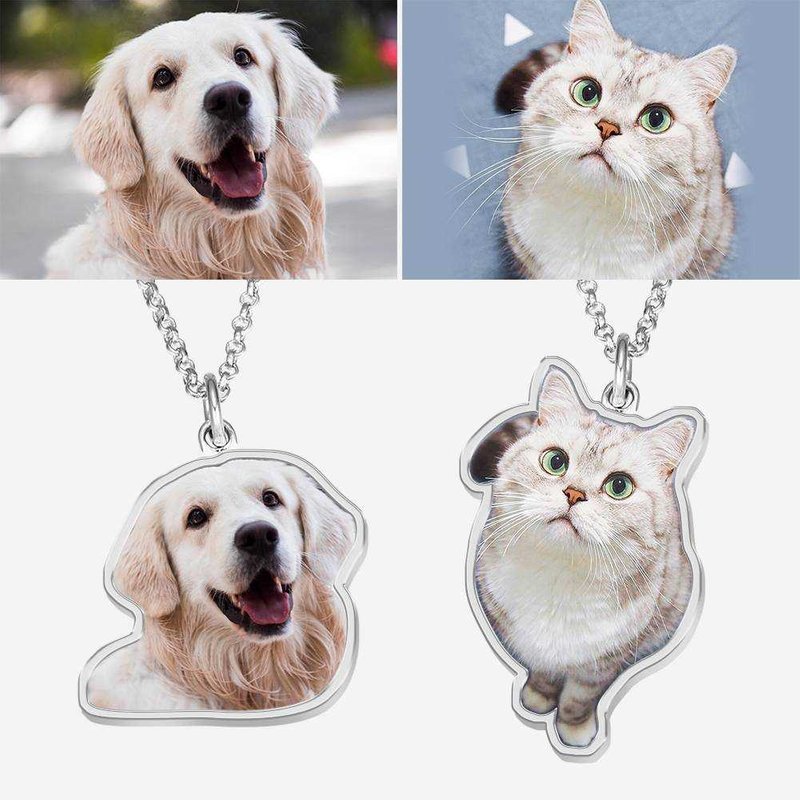Silver Platinum Plated Photo Necklace