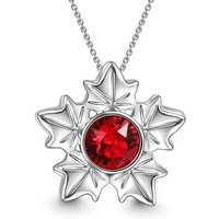 Collier Pendentif Feuille d'Érable – Feuille d'Érable Rouge — Collier pendentif