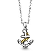 Rope Anchor Necklace 14k Gold Plated