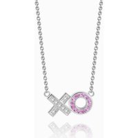 Collier Argent Hug and Kiss pour Couples
