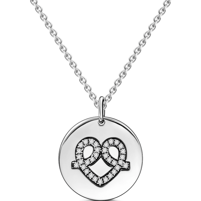 Collier Argent Cœur Plein d'Amour — Collier Argent Femme