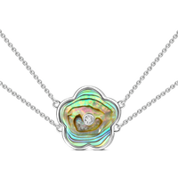 Collier Argent Fleurs pour Femme
