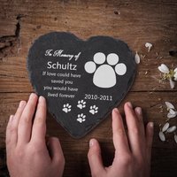 Plaque Commémorative Chien Cœur Perte d'Animal — Jouets pour chiens