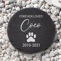 Pierre Commémorative Ronde pour Chien - Cadeau Souvenir — Jouets pour chiens