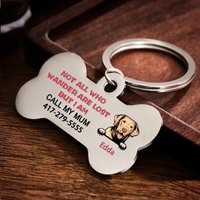 Étiquette d'identification personnalisée pour chien perdu