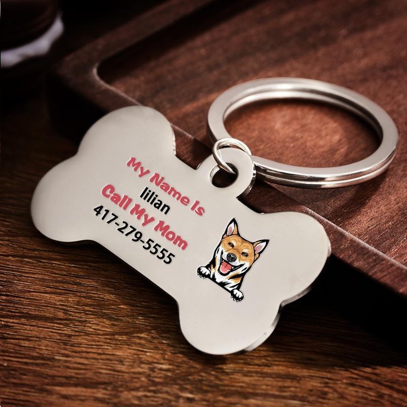 Personalized Dog Bone ID Tag - Custom Pet Tag — Dog Toys