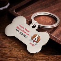 Plaque d'identité pour chien personnalisable avec design bière — Jouets pour chiens