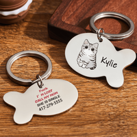 Étiquette ID chat personnalisée - Chat perdu — Jouets pour chiens