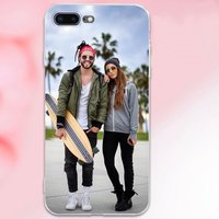 Étui iPhone couple personnalisé avec lanière