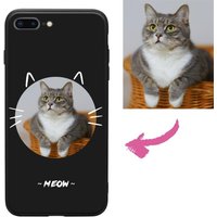 Étui iPhone personnalisé chat avec lanière