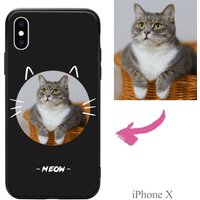 Étui iPhone X personnalisé avec photo de chat — Coque de téléphone