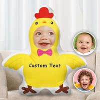 Custom Face Pillow – Chick Shaped Novelty Gift