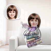 Coussin Halloween Minime Papillon Tenant un Livre — Oreillers