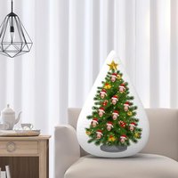 Christmas Tree Face Pillow 16x20 inches