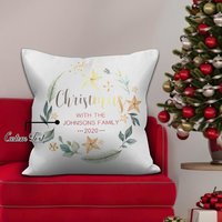 Custom Christmas Throw Pillow